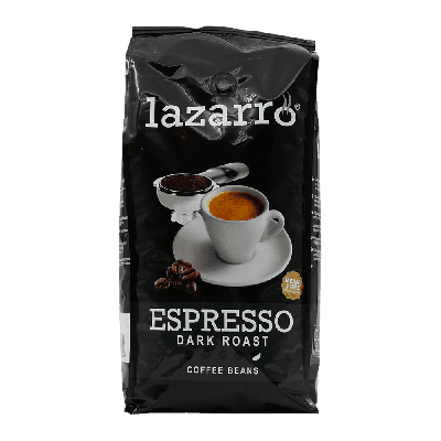 Lazarro espresso dark roast - coffee beans - 1 kilo